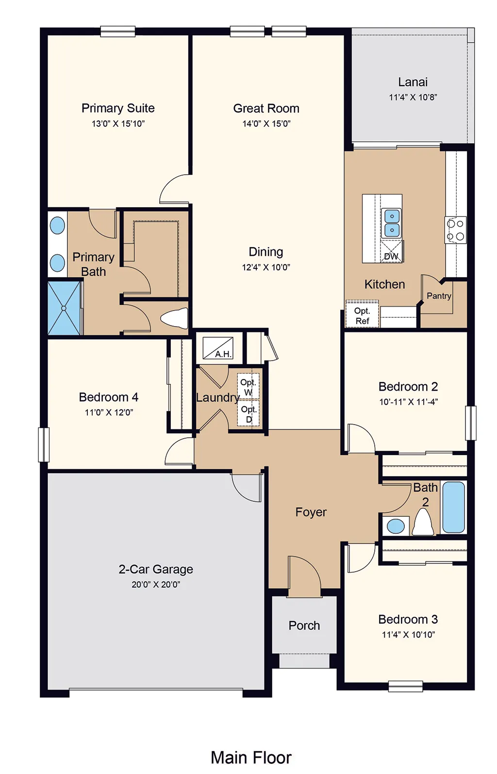 Cypress floor plan layout