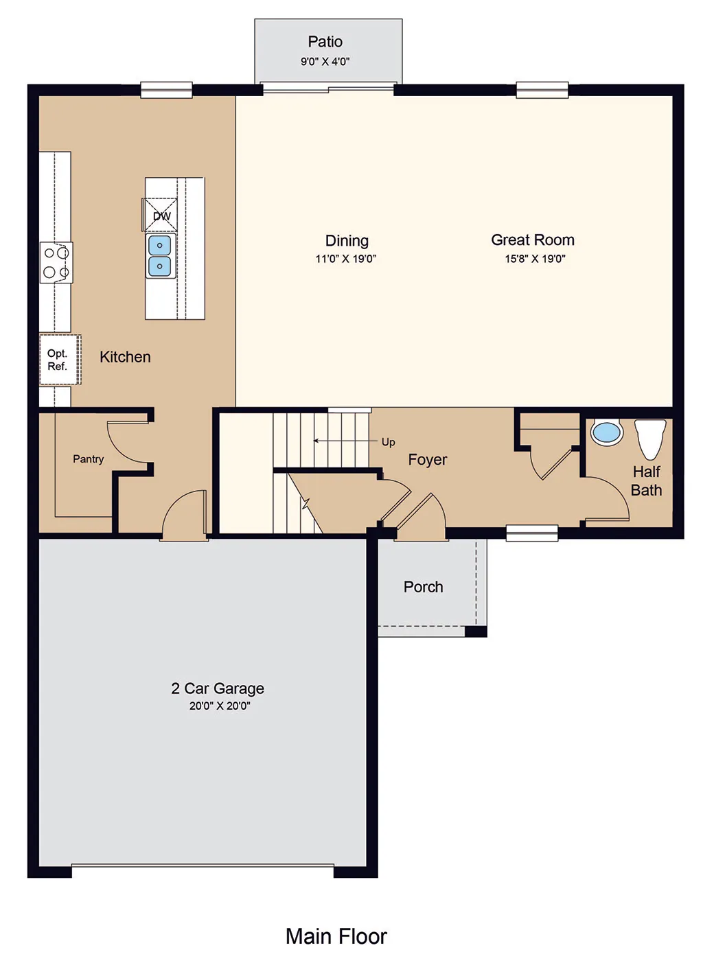 Redbud floor plan layout