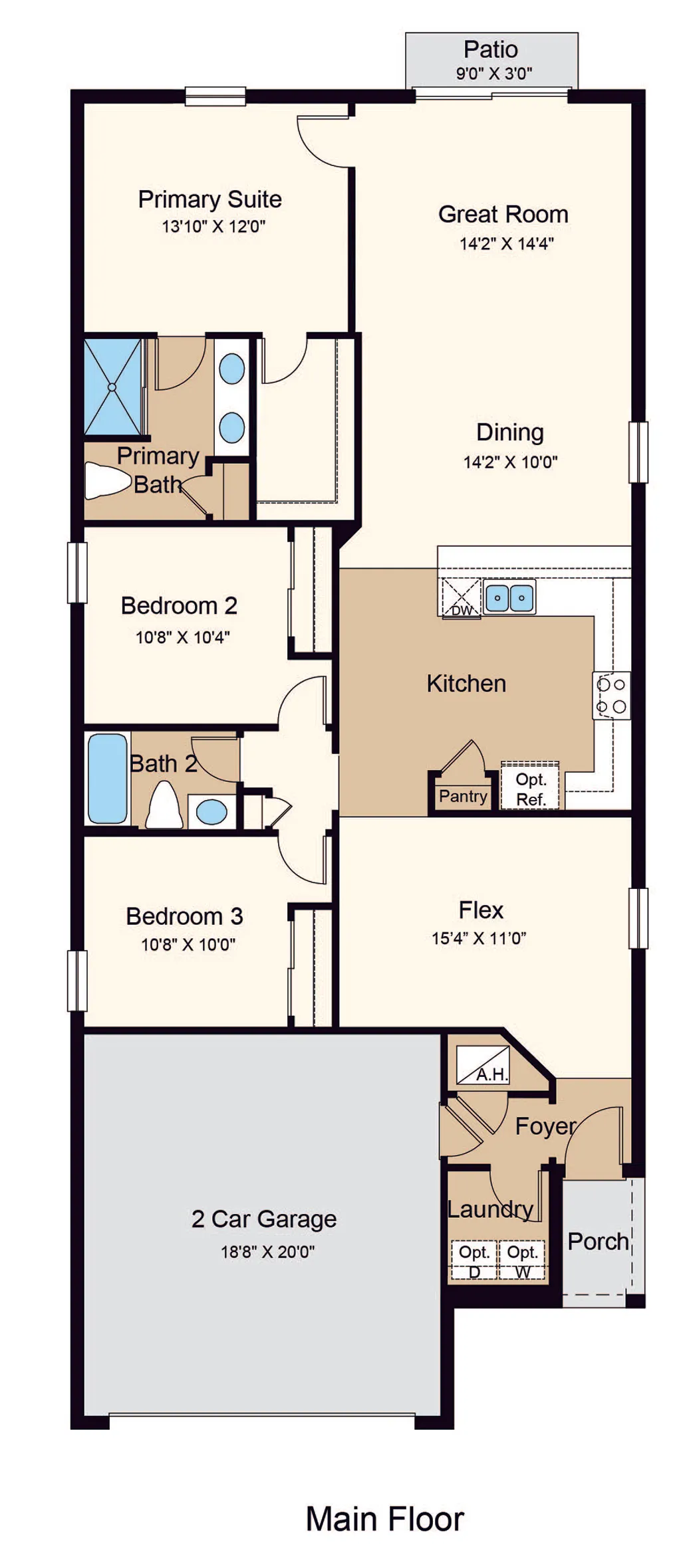 Spruce floor plan layout