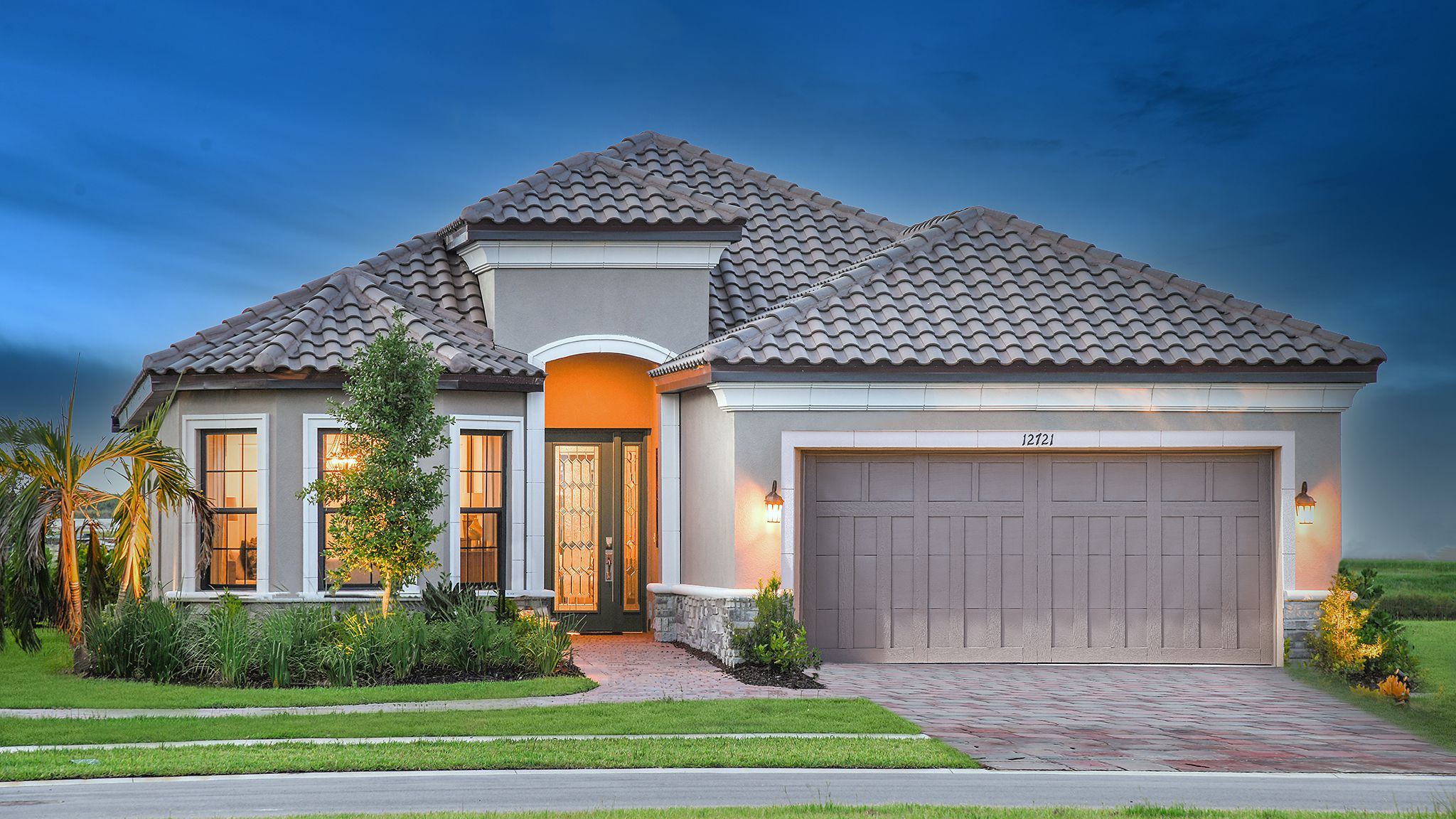 Esplanade-at-Tradition-Lazio-NightElevation