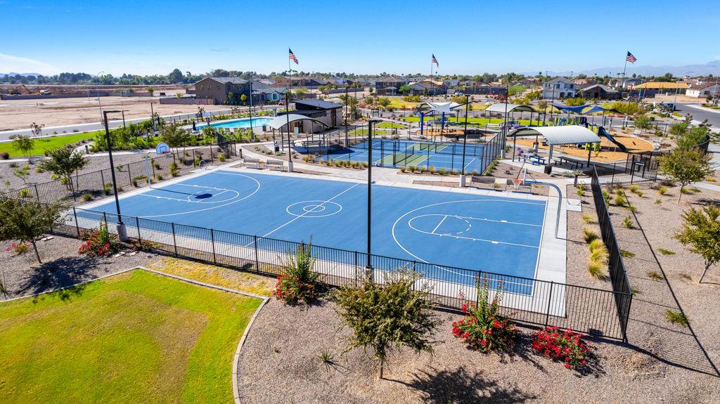 Basketball court overview