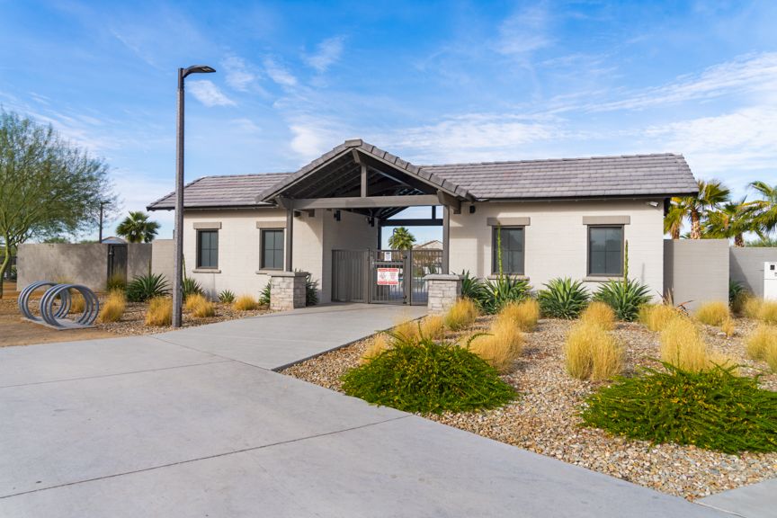 Community Pool Entrance