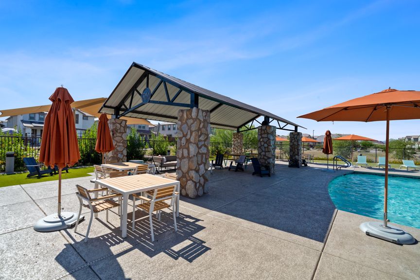 Avila at Rancho Mercado Shade Structure at Pool