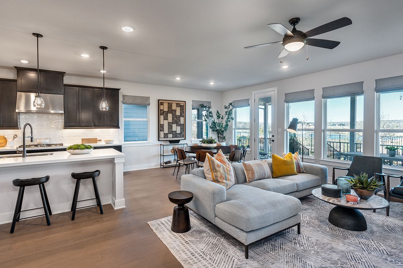 Easton Park Dovetail  Great Room Kitchen  Dining