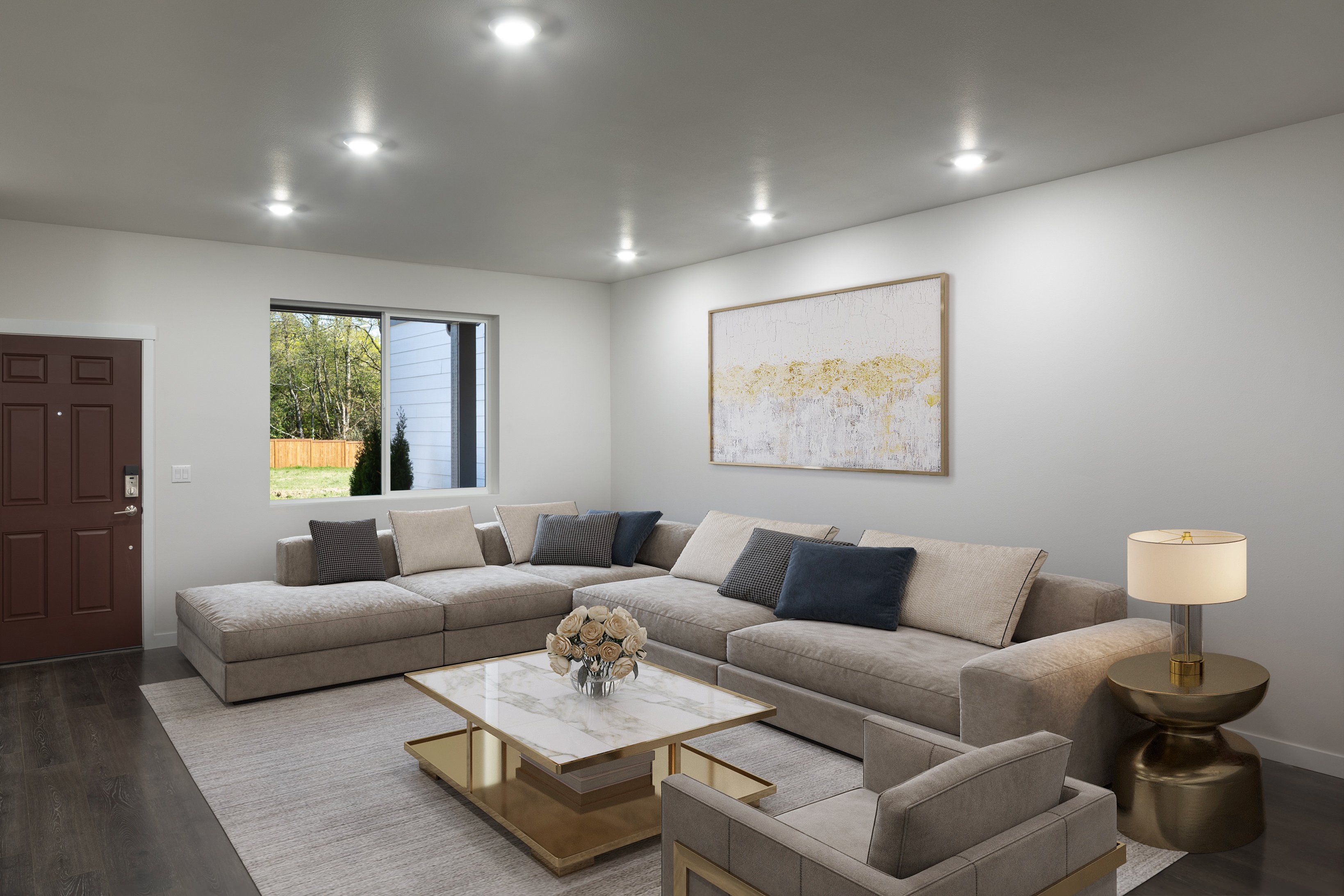 Woodin Creek Station Townhomes Great Room...