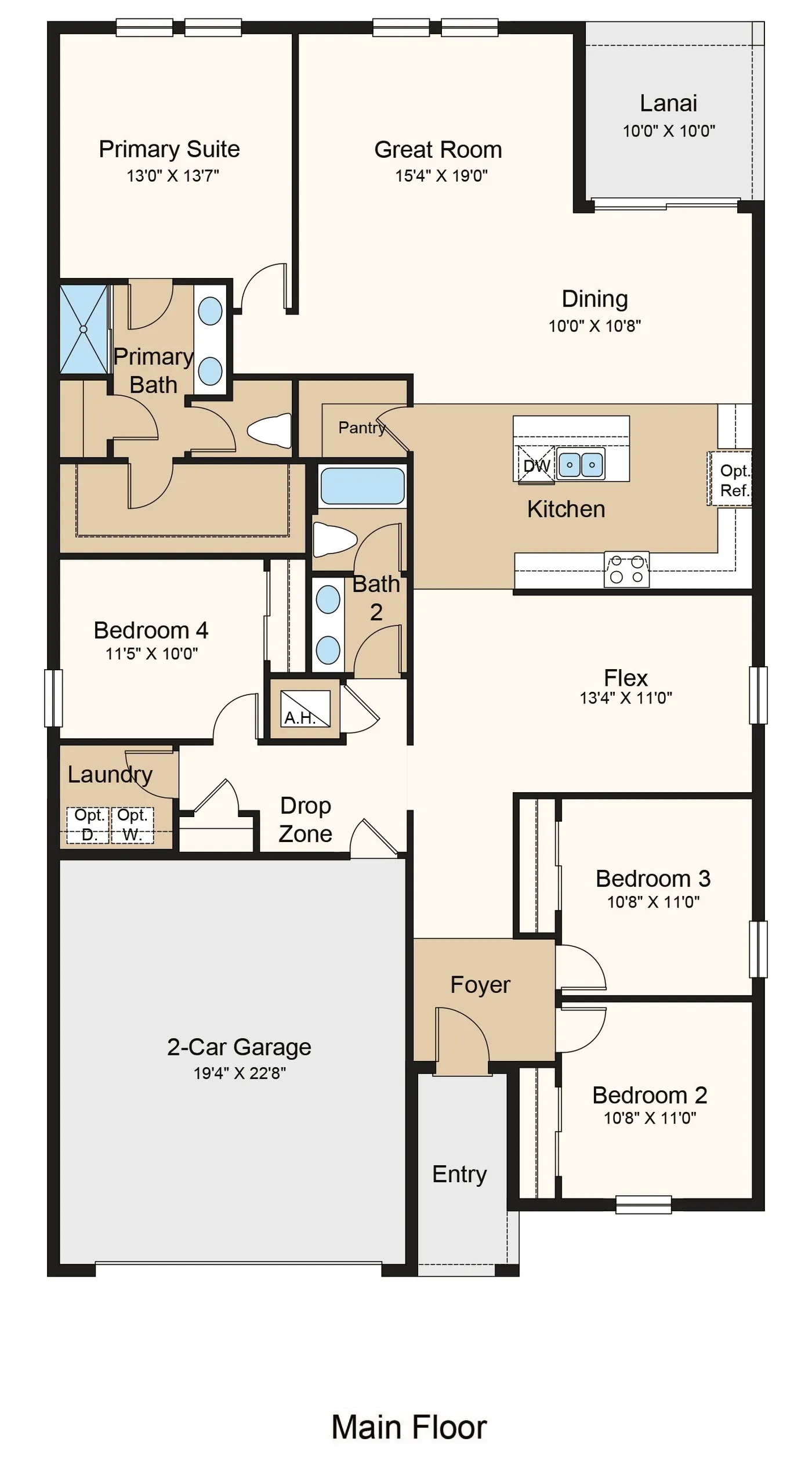 Sycamore floor plan layout