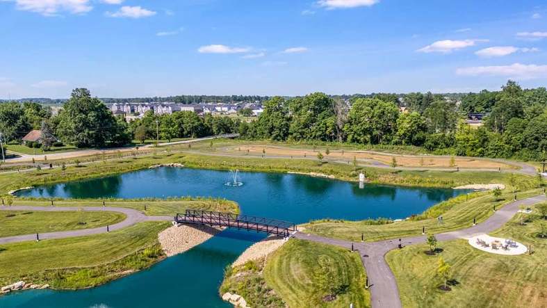 McCord Square Pond Aerial 1