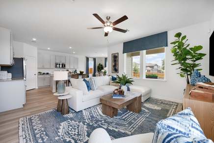 Great room  kitchen