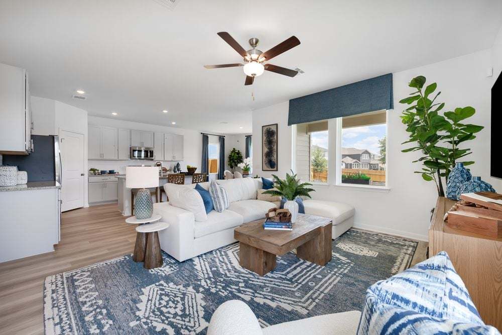 Great room  kitchen