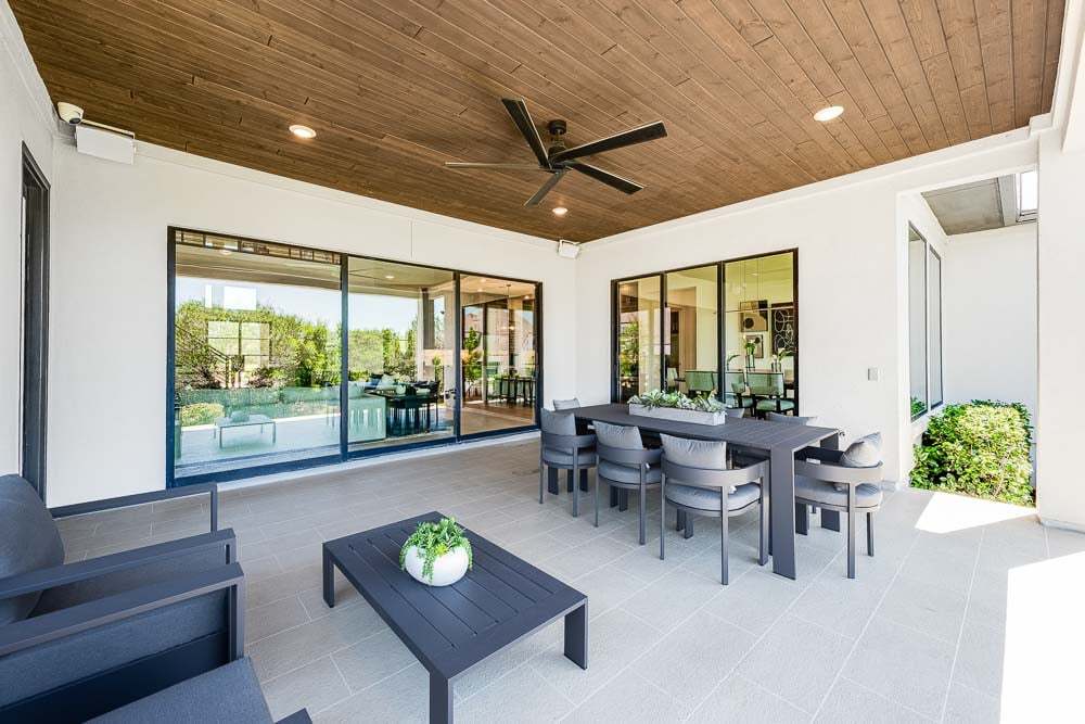 Covered patio