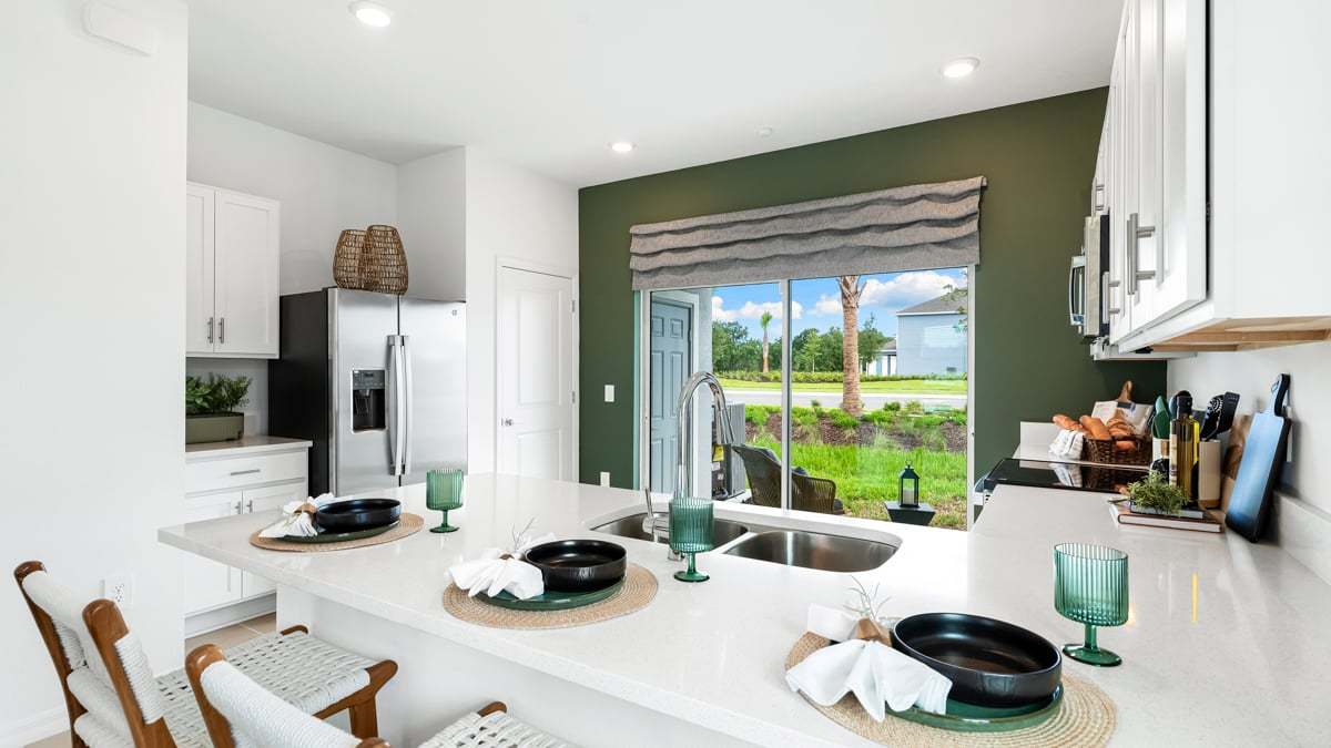 Hazel Model - The Towns at Firethorn-19 PS kitchen