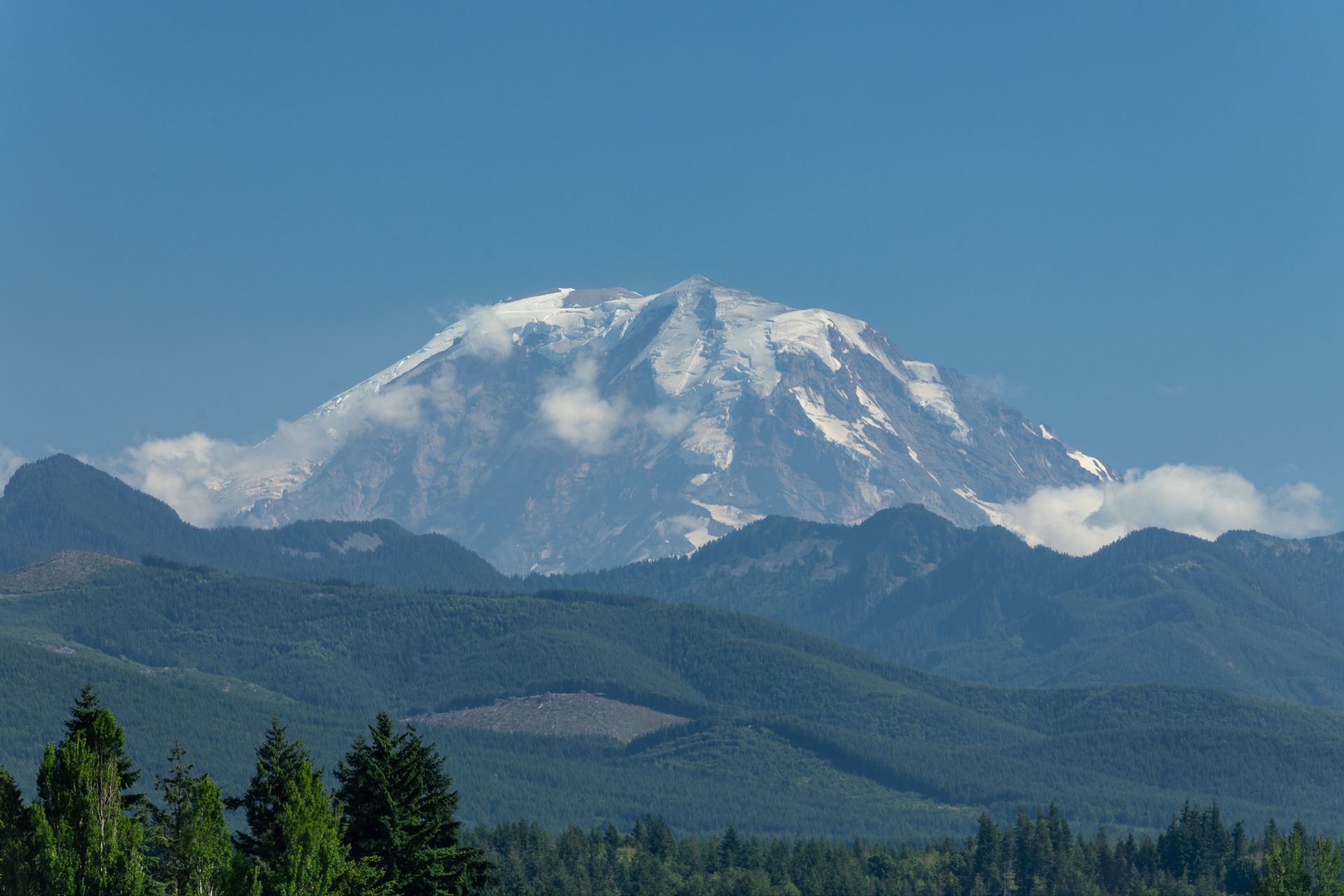 Sunrise Vista Mountain Rainier View