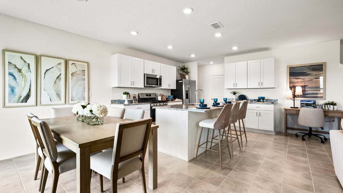 Firethorn Elm Model-16 dining and kitchen