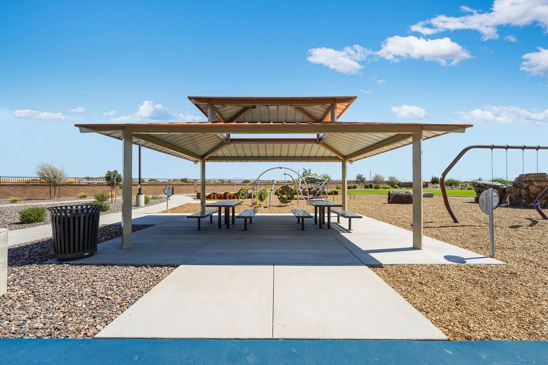 Combs Ranch Seating Area by Park