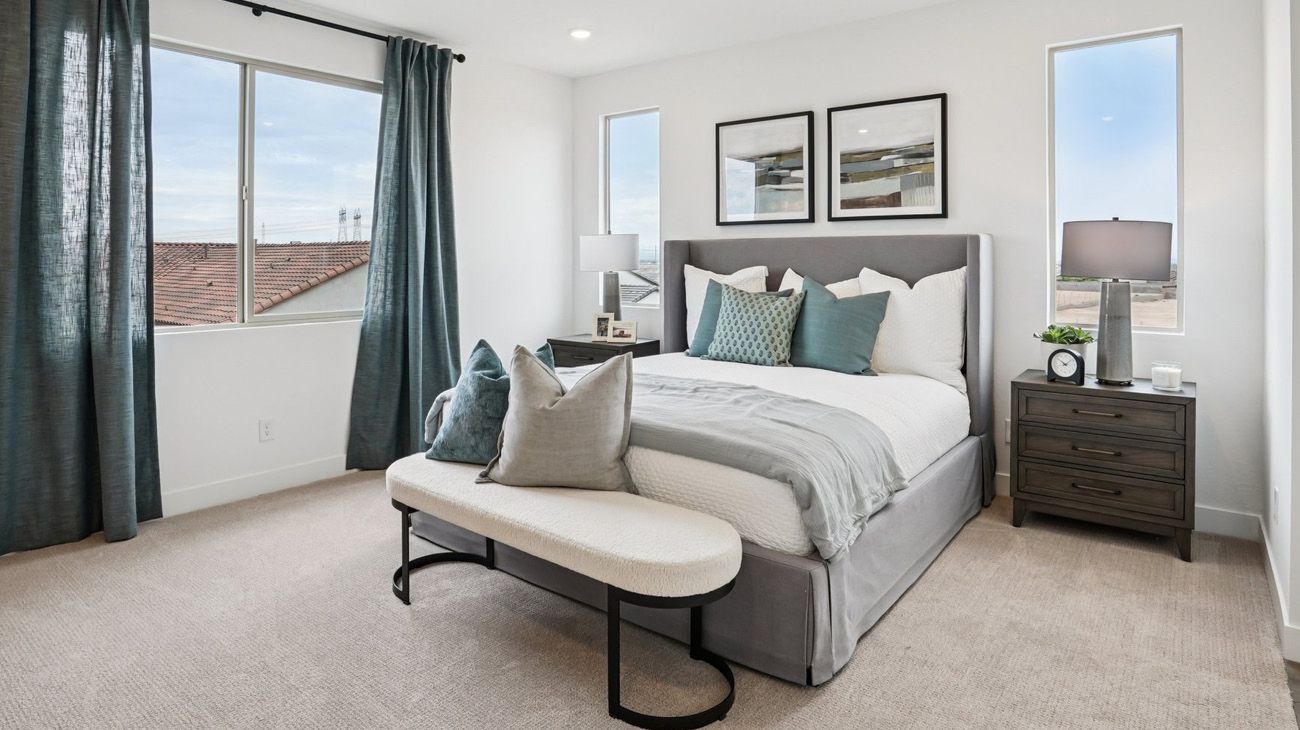 Model Photography of Primary Bedroom at Plan 4504 at The Estates at Frontera