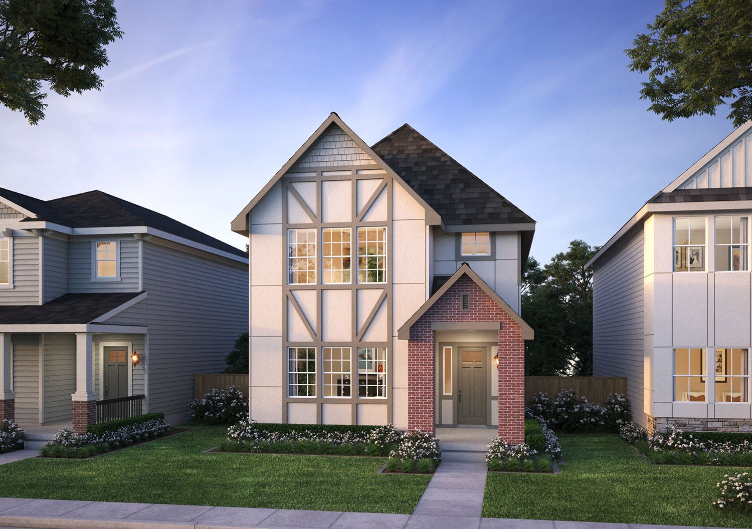 The Centre at Axiom - Tabor- Contemporary Tudor (D) - Rendering