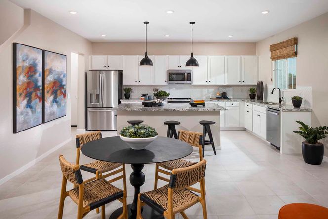 Model kitchen at Plan 1 at Aster