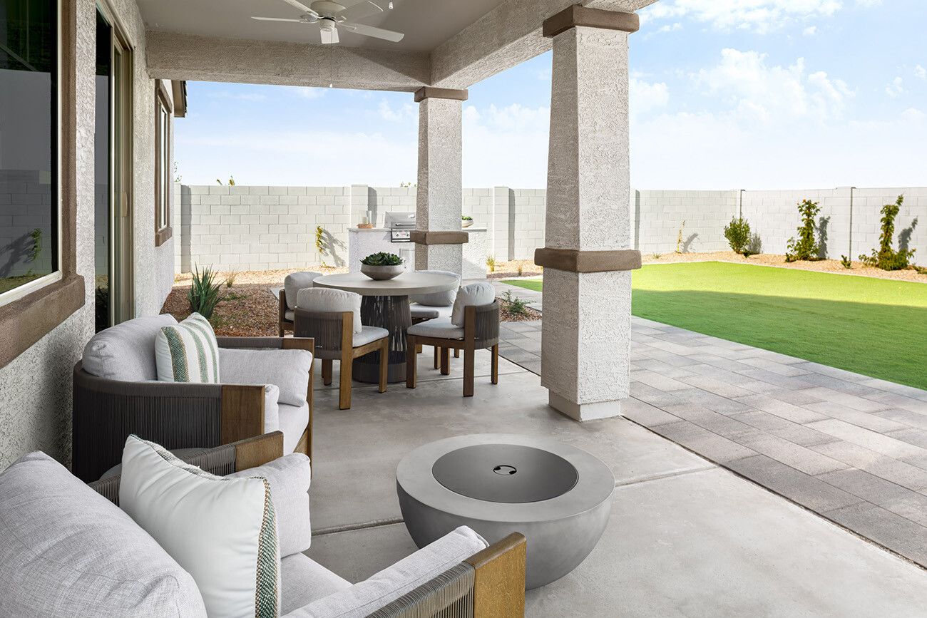 The Villas at North Creek - Plan 3503 - Covered Patio - Model Photography