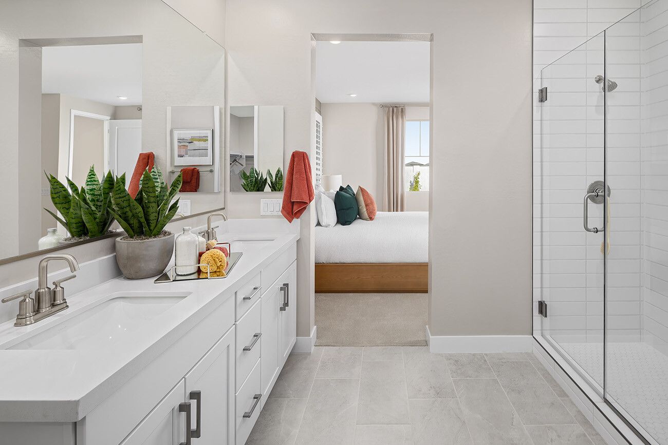 Primary Bathroom at Plan 3503, The Villas at North Creek