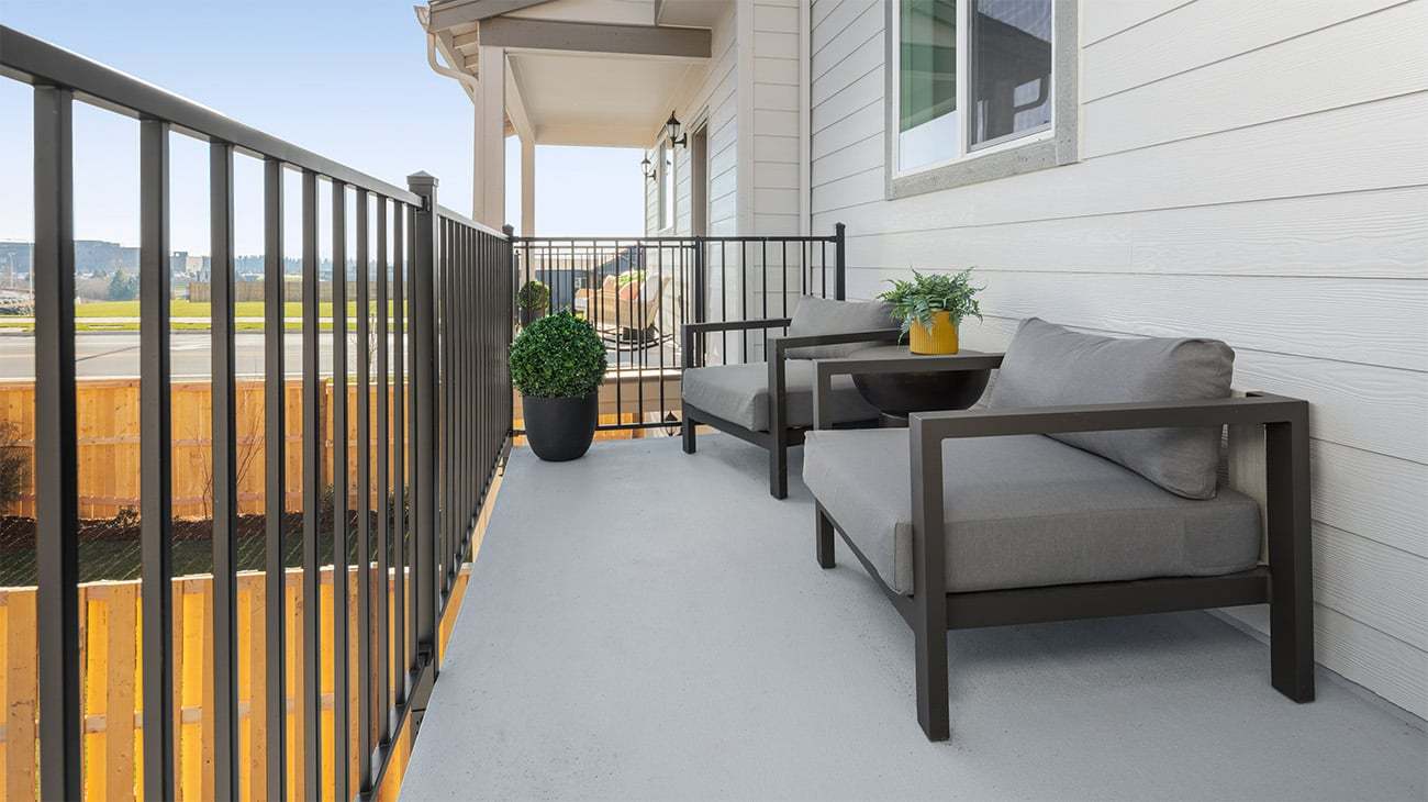 Balcony Overlooking Yard at Provence, Townes at Vineyard