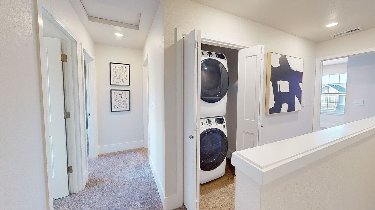 The Townes at The Vineyard - Provence - Laundry Room - Model Photography
