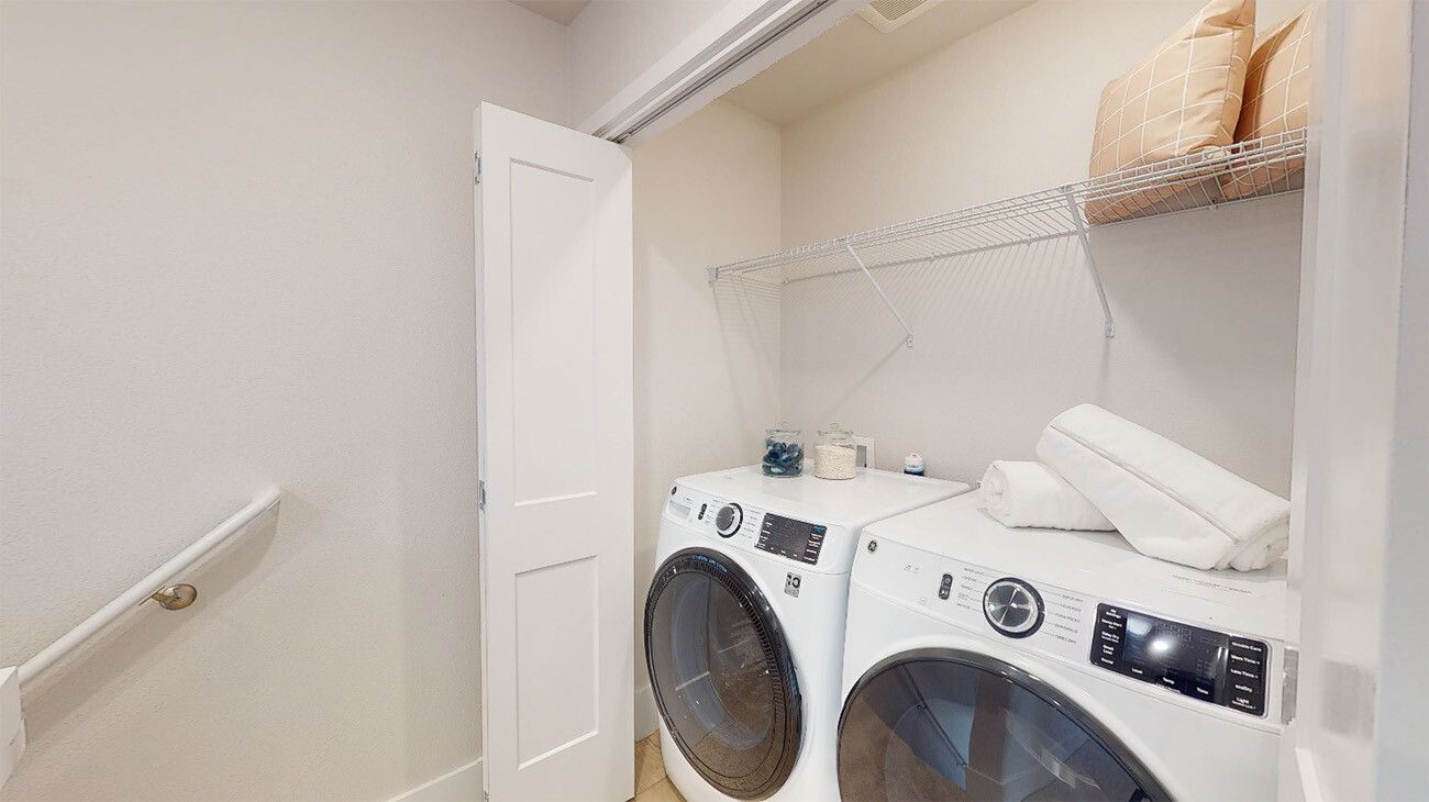 The Townes at The Vineyard - Rhone - Laundry Room - Model Photography