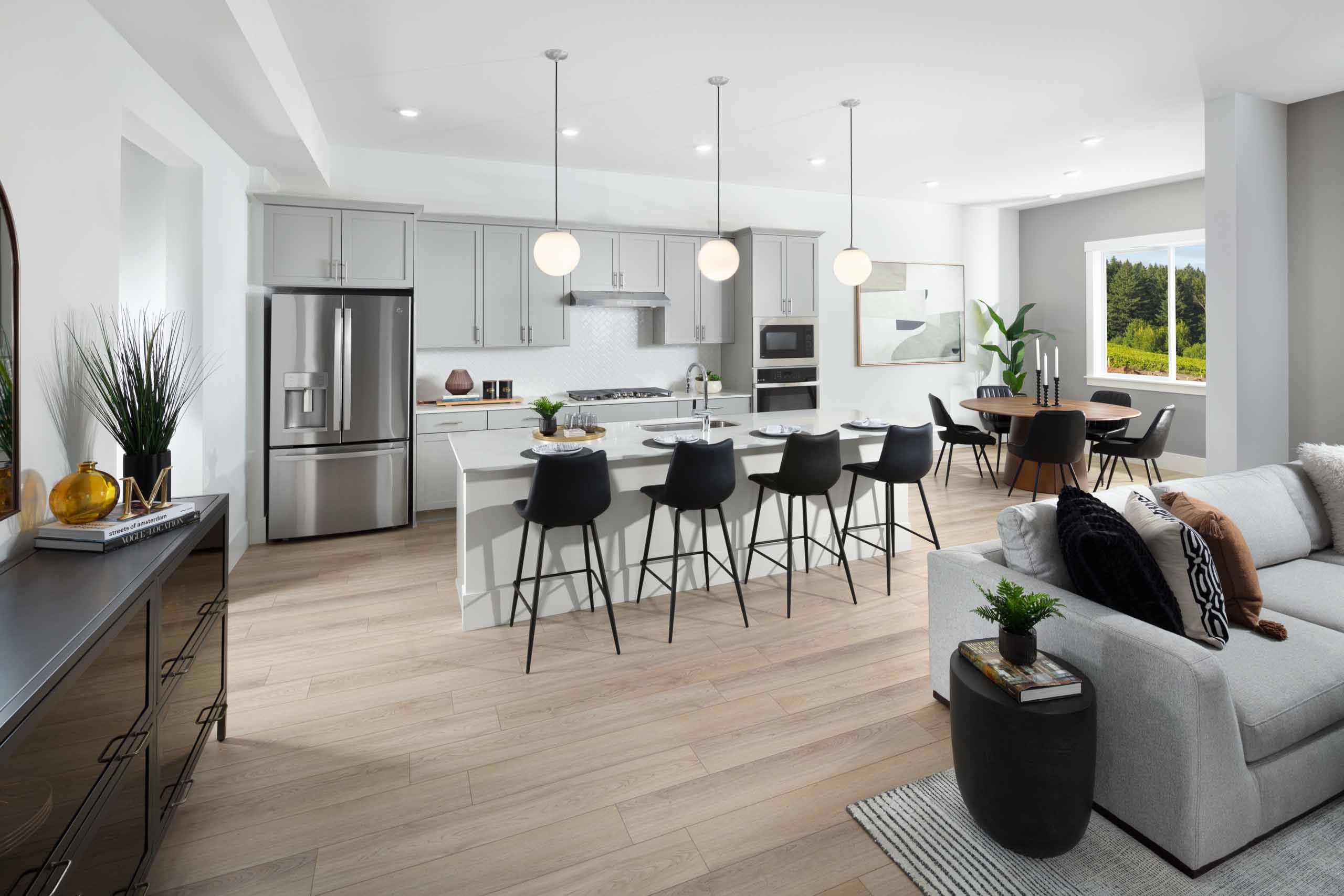 Kitchen &amp; Living at St. Helena, The Residences at The Vineyard