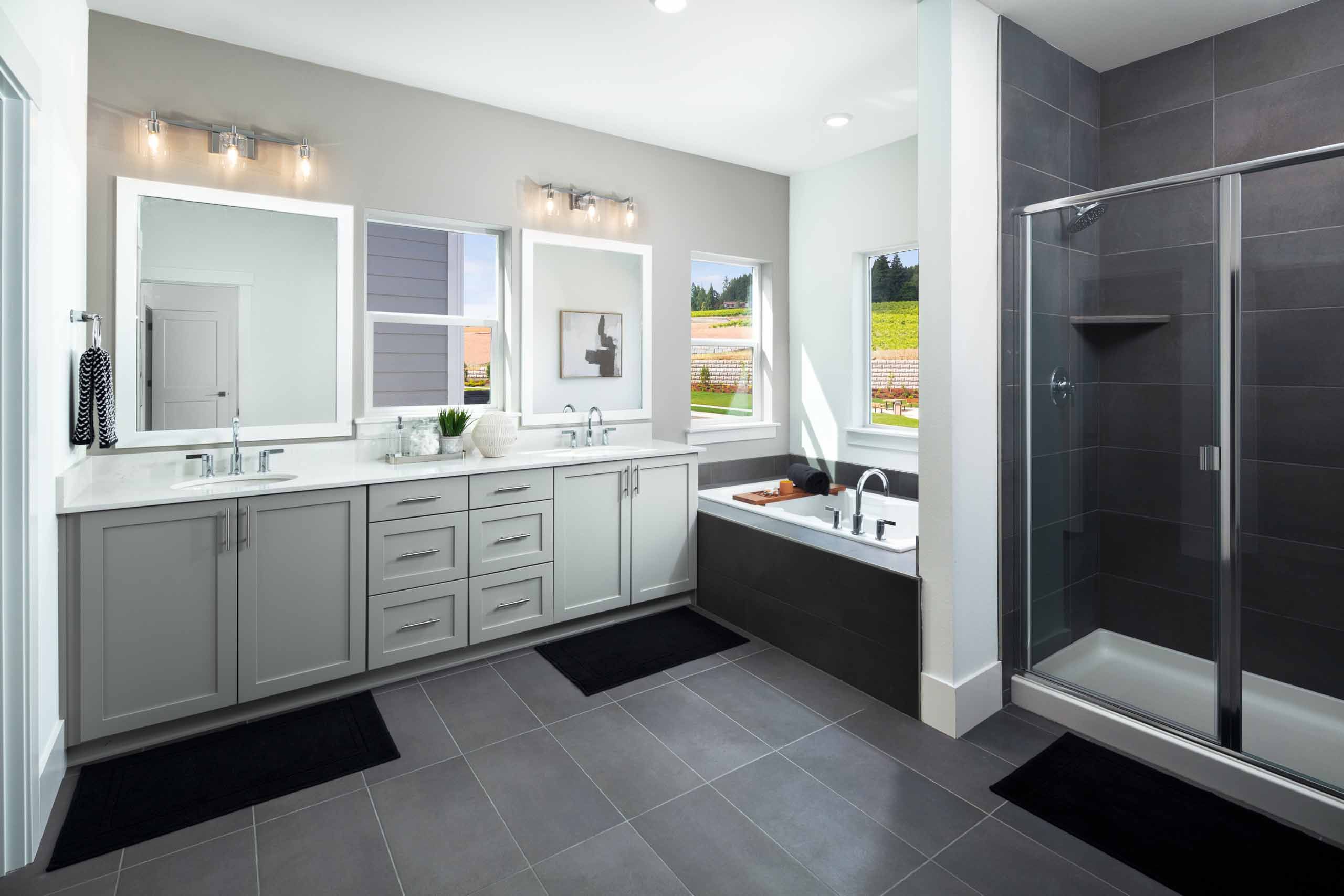 Primary Bath at St. Helena, The Residences at The Vineyard