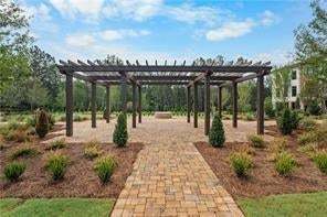 Community Pavilion with Firepit and seating for hosting friends and family.