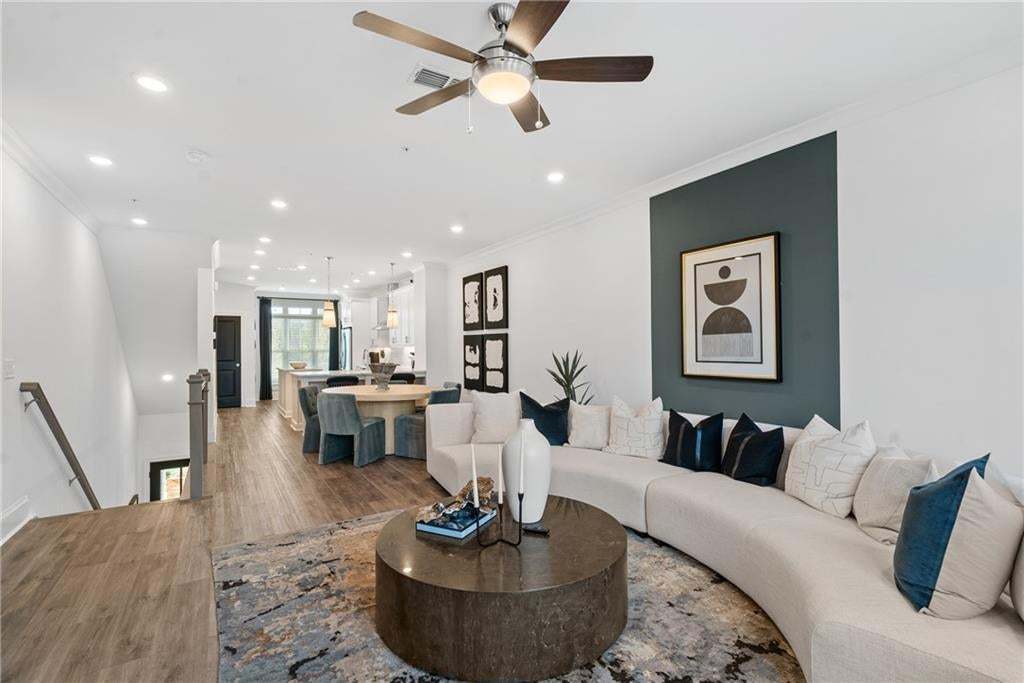 Open Concept Living Room with Kitchen view not the actual unit or building