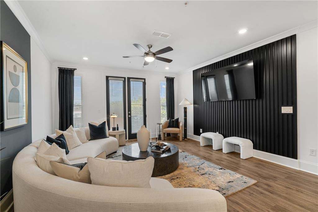 Open Concept Living Room with Kitchen view not the actual unit or building