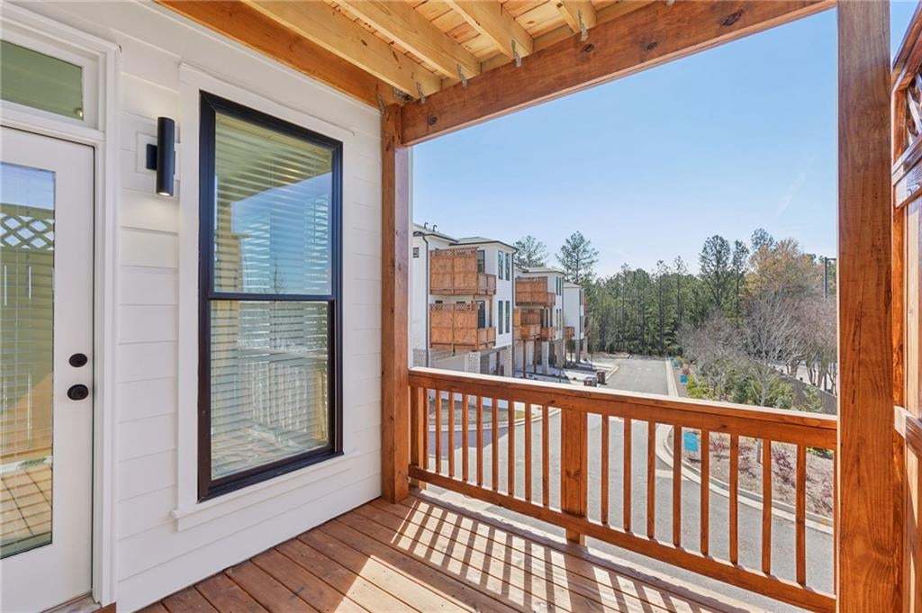 Covered Deck off Sunroom.