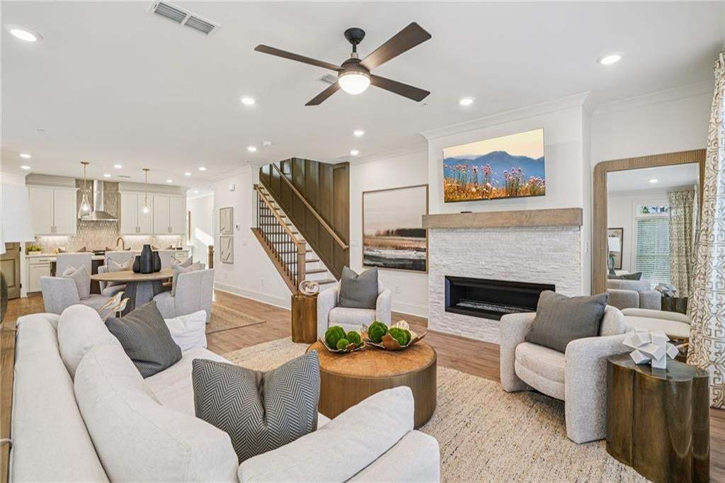 Living Room facing the Kitchen with Award Winning Design Concept . not the actual unit or building