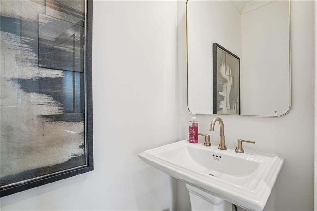 Powder Room behind the Kitchen wall not the actual unit or building .
