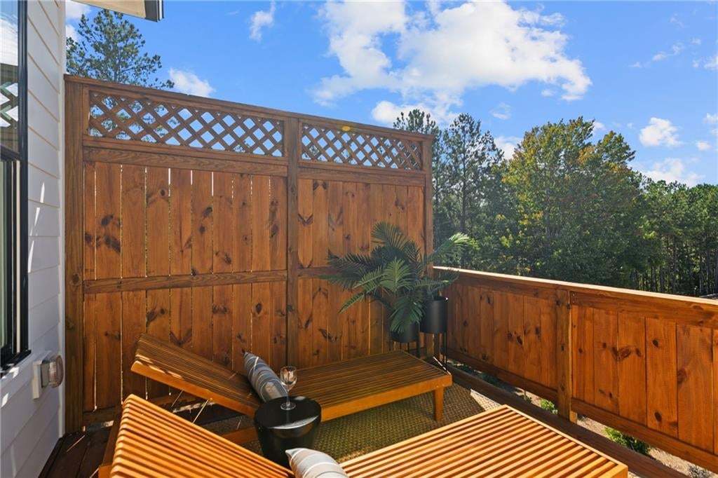 Upper deck off secondary bedrooms. *Photos are not the actual unit. Decorated model home photos used.
