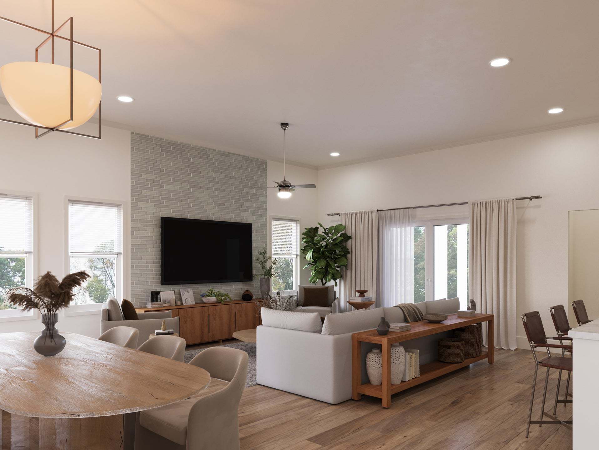 Conner - Interior Rendering - Living Area