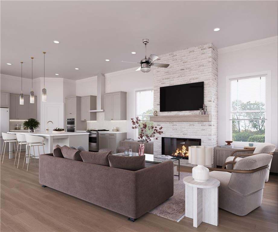 The Aldridge at the Aberdeen by the Providence Group.  Ready for move-in this summer. Photo not of actual home but of a previously built TPG home.