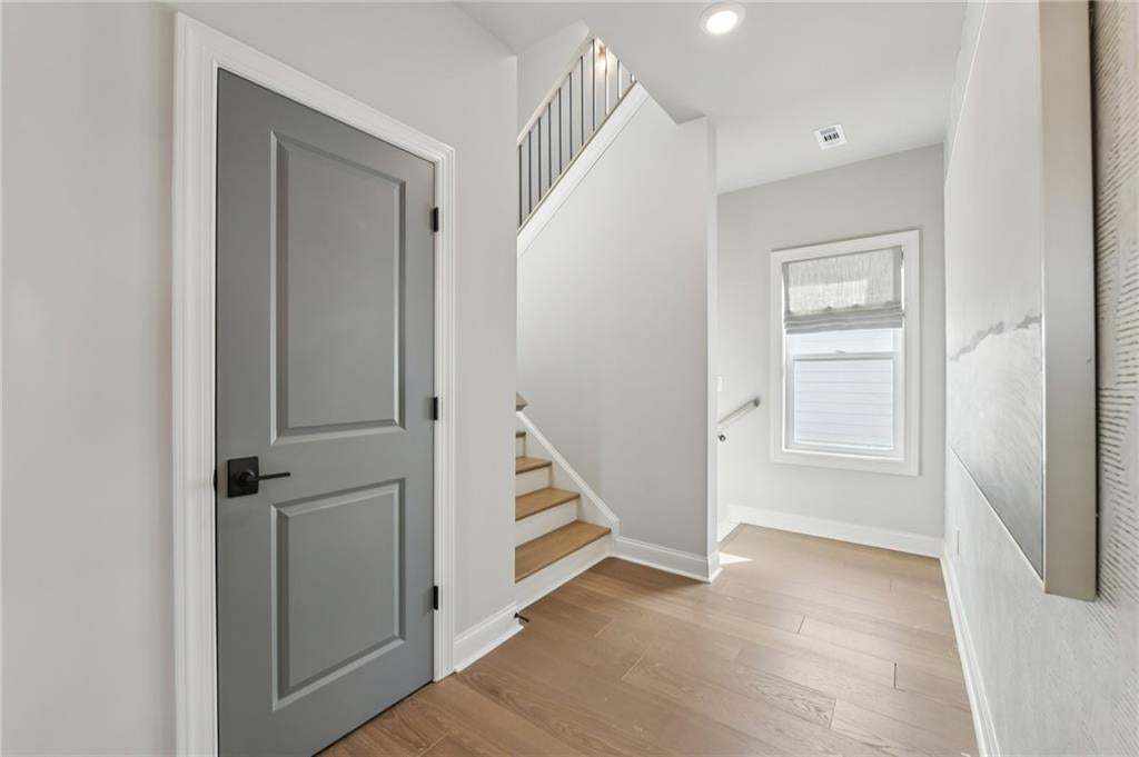 The stairs leading to second floor. Photo not of actual home but for representation purposes only.