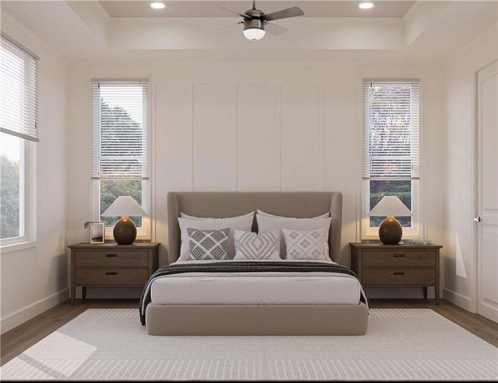 Spacious owners suite to wind down from the day.