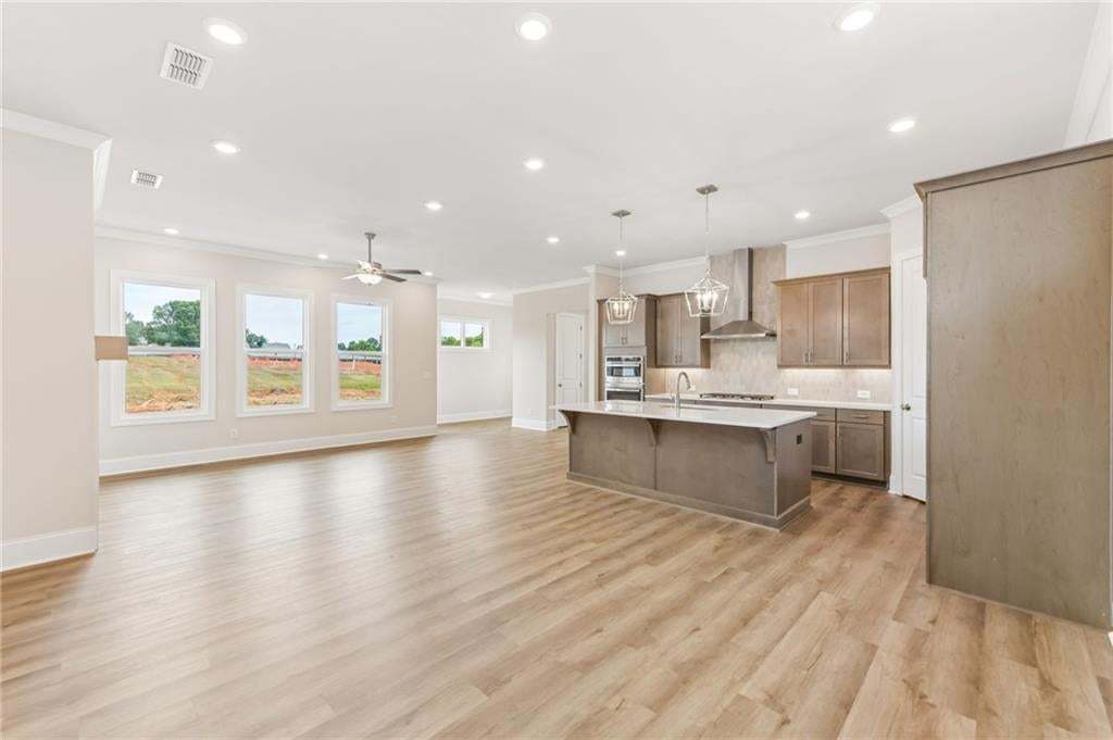Spacious and open floor plan in the McDaniel home allows space for entertaining, gatherings, etc.