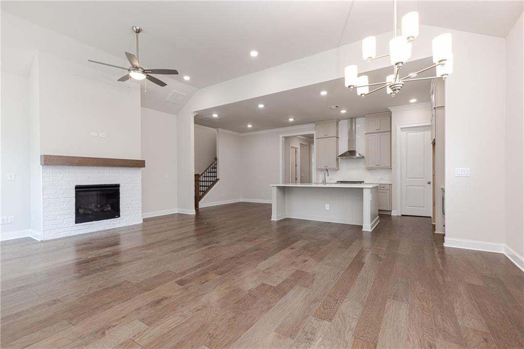 Fireplace in family room, make for a great focal point