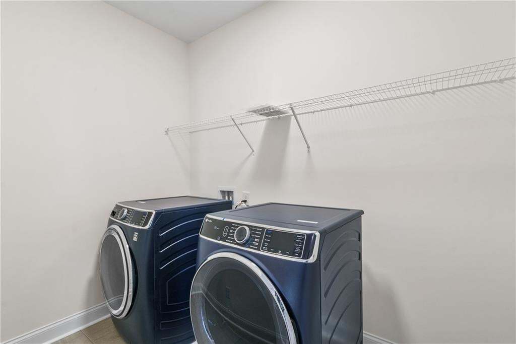 spacious laundry room