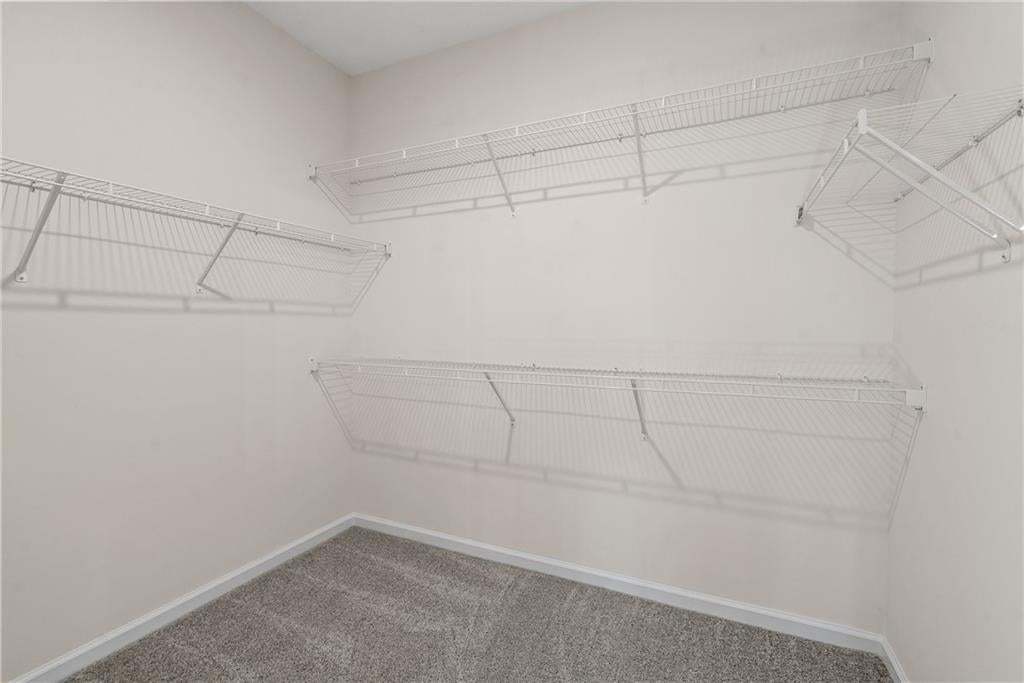 Two separate walk in closets.