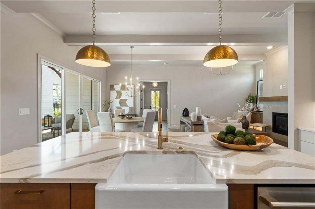 So many beautiful features to the ranch style home.  Photo not of actual home, for representation purposes only.
