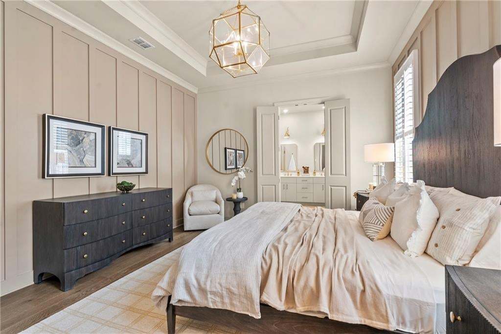 You will love everything about this spacious primary bedroom in the Langston plan. Photo not of actual home but for representation purposes only.