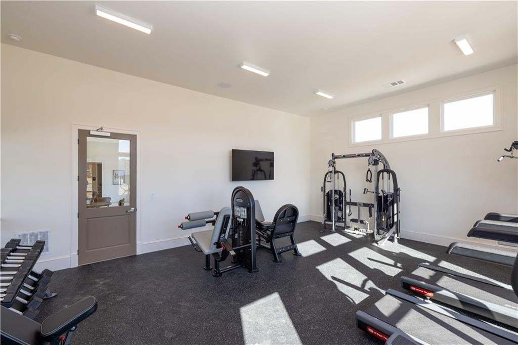Nothing better than to be able to walk to your fitness center. Come see the Aberdeen!!!