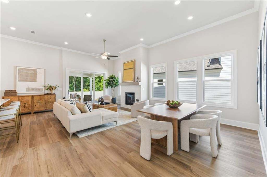 Open concept living with plenty of space for entertaining for football season or holiday gatherings. Photo not of actual home but a previously built TPG home.