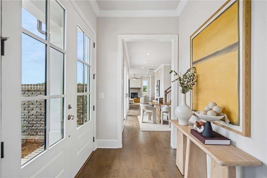 Double door entry to foyer