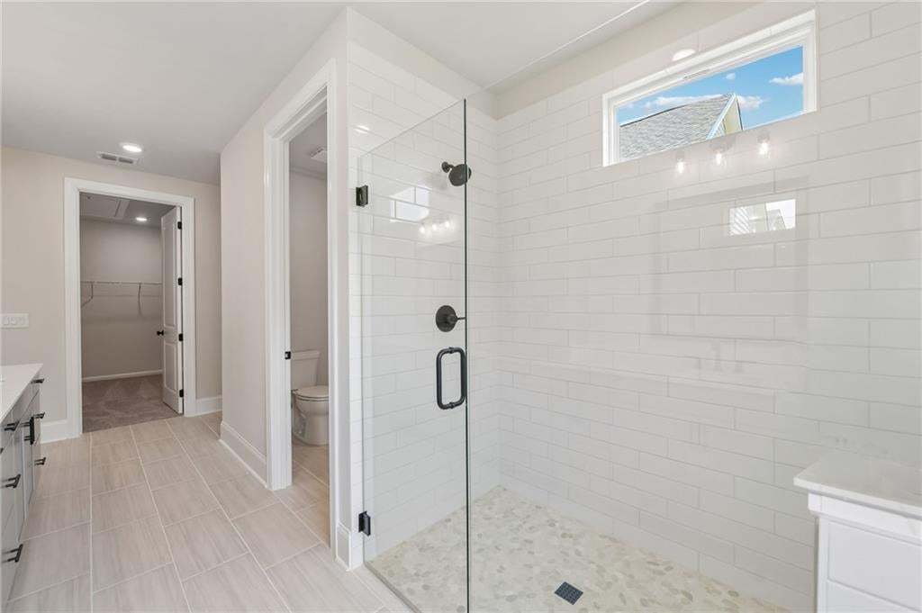 end your day in your spa like bathroom.