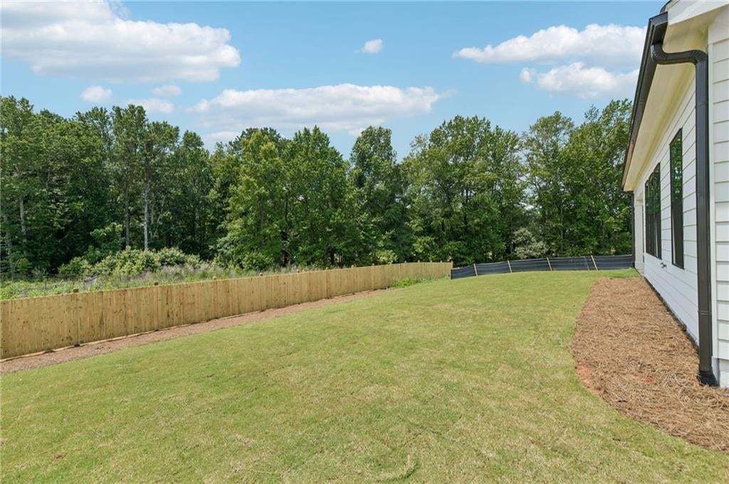Beautiful back yard with irrigation sytstem